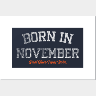 Born In November Posters and Art